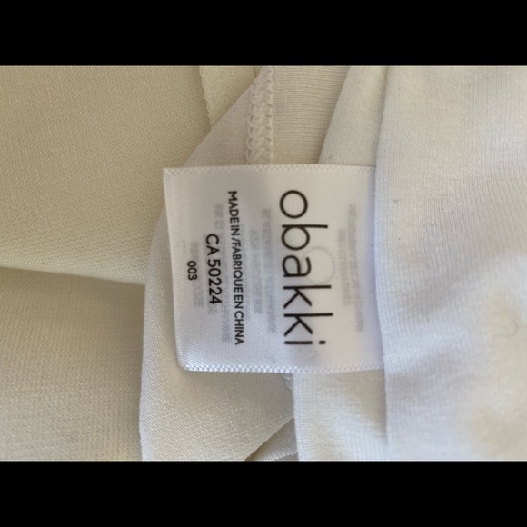 OBAKKI - NWOT - Size 4 - Off White Sleeveless Dress - Picture 3 of 4